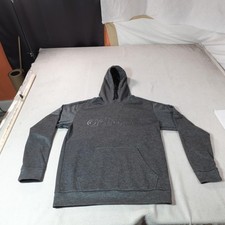 Adidas Hoodie Mens Medium Gray Climawarm Pullover Sweatshirt Athletic Training