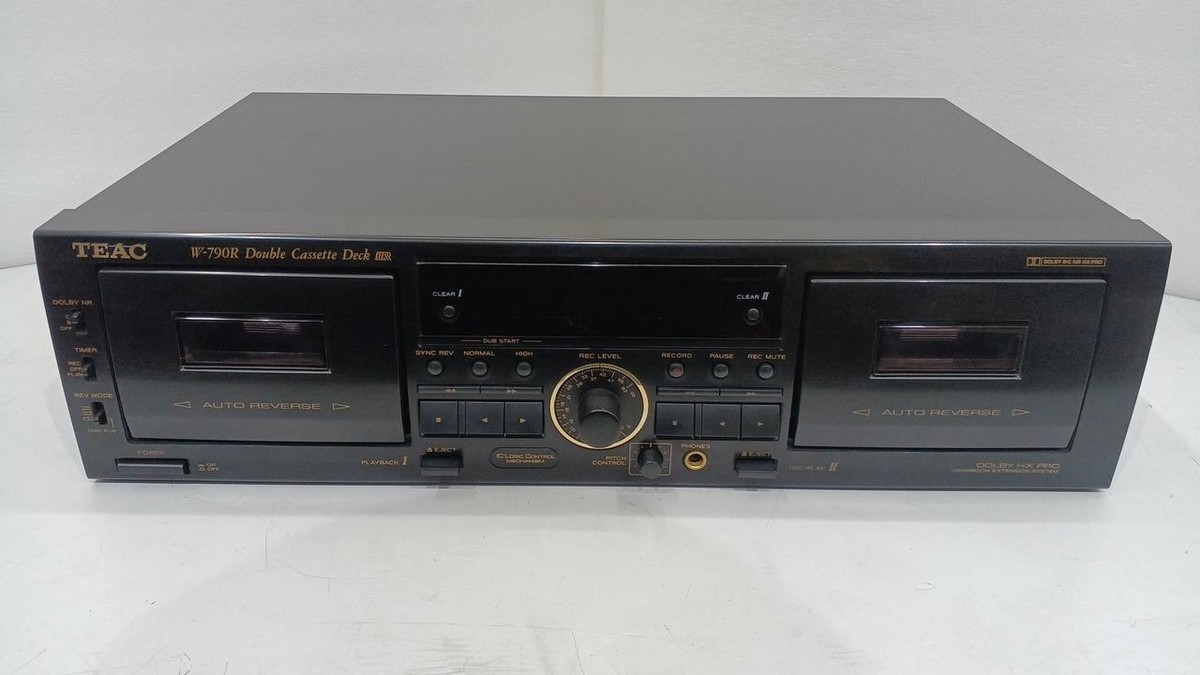 TEAC W-790R Double Cassette Deck Auto Reverse Dolby B/C 3.9kg