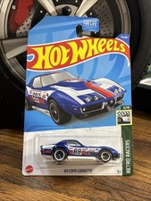 Hot Wheels 69 Copo Corvette Blue 6/10