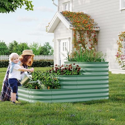 Planter Box Raised Garden Bed Flower Vegetables Planting Green