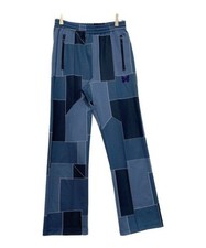 Needles patchwork track pants navy IN198