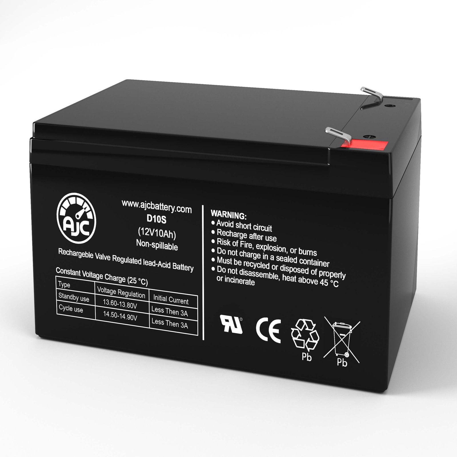 Drive Medical Bobcat X3 12V 10Ah Mobility Scooter Replacement Battery Pack