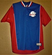 BALTIMORE BULLETS NBA BLUE SNAP FRONT WARM-UP JACKET