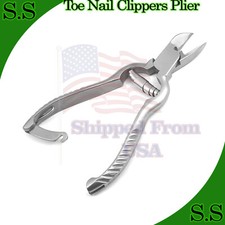 Toe Nail Nipper Clipper Cutter Stainless Steel Heavy Duty Barrel Spring 5.5"