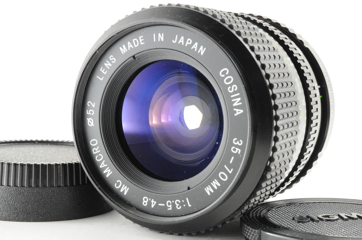 Excellent+++] Cosina 35-70mm f/3.5-4.8 MC Macro MF Zoom Lens For