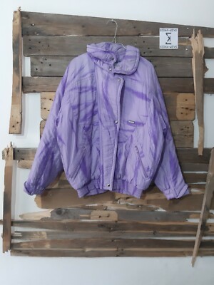 COLMAR LILA VIOLETT SKI SKI JACKE MANTEL LONG JACKET DOMA WOMAN 44 A775F