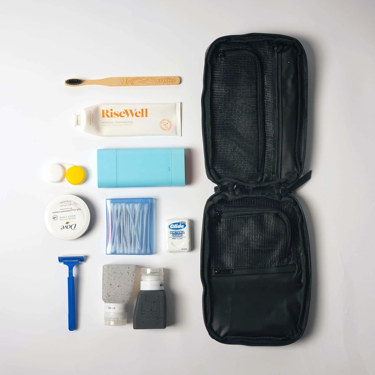 Explorer SLIM Waterproof Small Travel Toiletry Bag for Men and Women