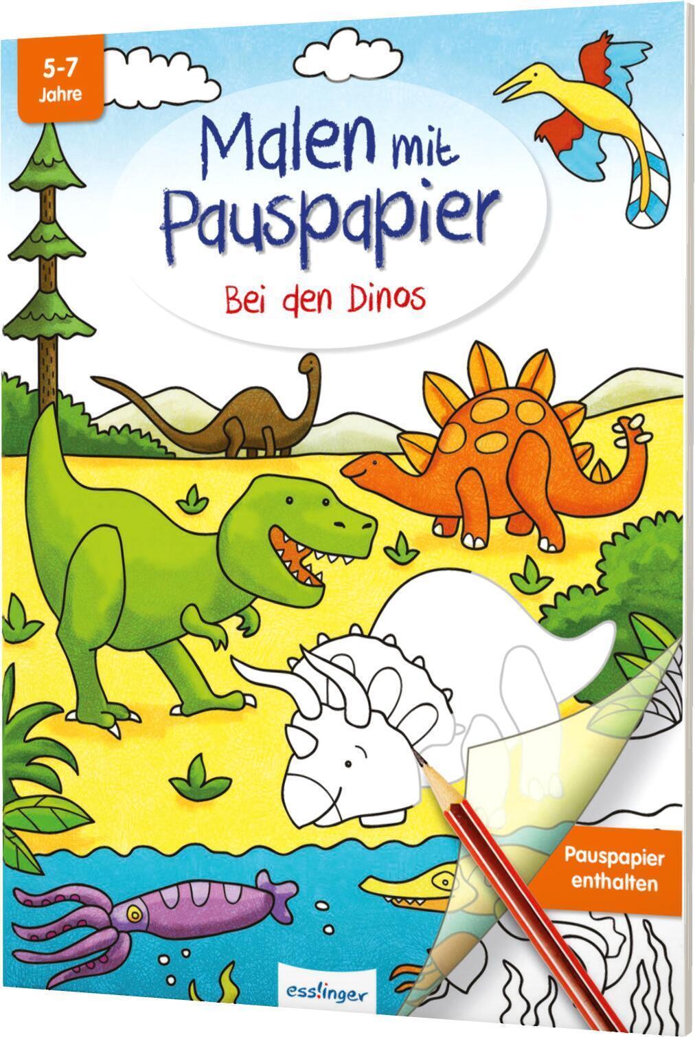 Thumbnail - Malen Mit Pauspapier: Bei Den Dinos Josephine Mark