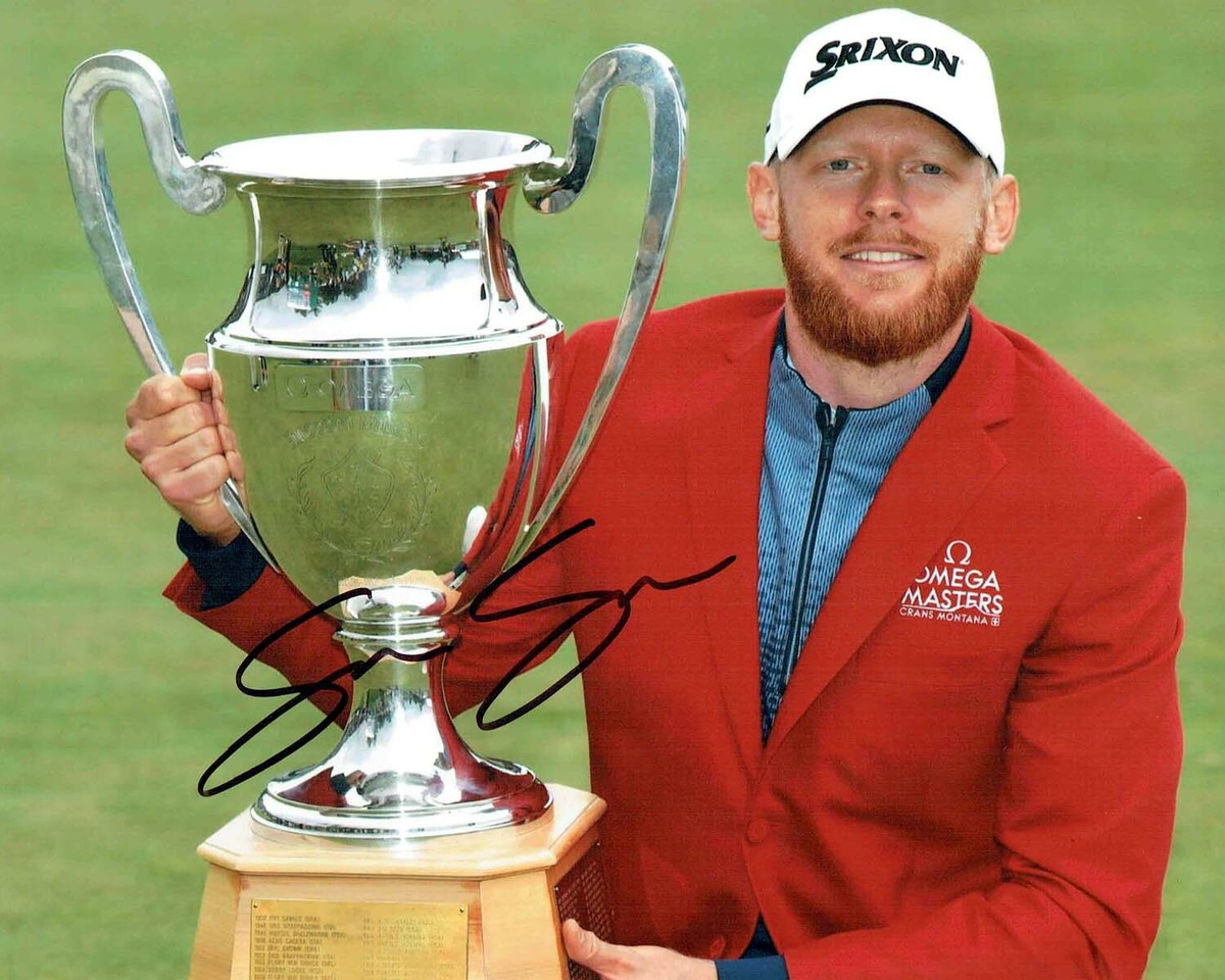 Sebastian SODERBERG 10x8 Signed Photo Golf European Tour Winner