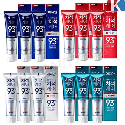 MEDIAN Dental IQ 93% Toothpaste 120g 4-Type Original Max Fresh