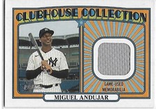 2021 Heritage Baseball Clubhouse Collection Relics Miguel Andujar Yankees