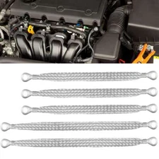 5Pcs Set Universal Automotive Ground Strap Tinned Copper Car Engine Cable Wire