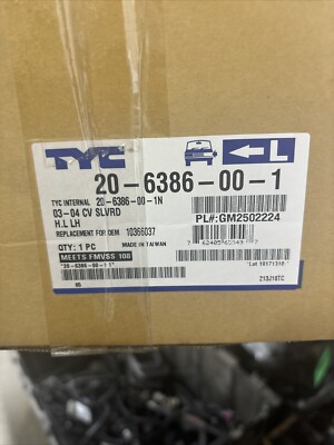 TYC, LH Driver Side Headlight Assembly, NSF, #20-6386-00-1