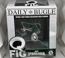 Brand New Marvel Q-Fig QFIG Daily Bugle Spider-Man Vinyl Figure Loot Crate