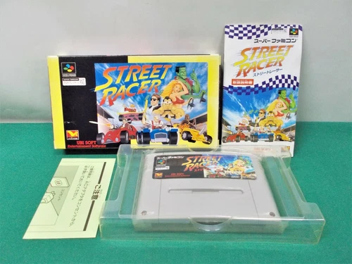 SNES -- STREET RACER -- Boxed. Super famicom. Japan game. 14611