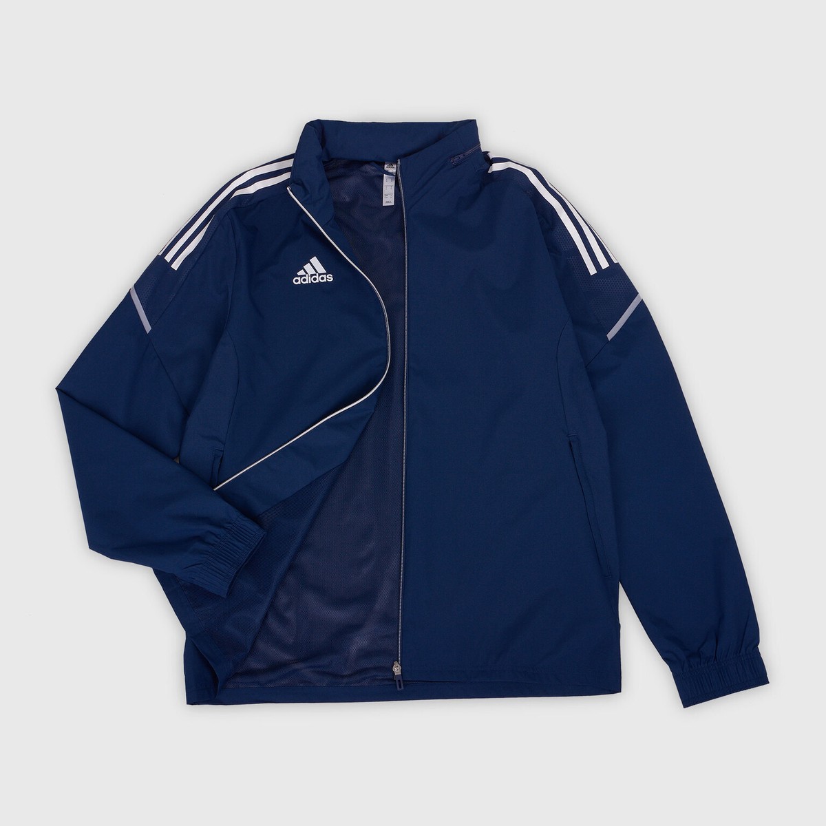 adidas Navy Training Jacket Condivo Rain Sports Football Top Coat