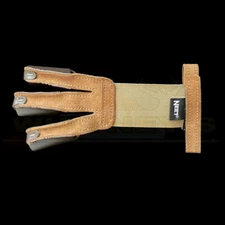 Neet Archery Shooting Glove - Tan Suede - Adult Small - 60141