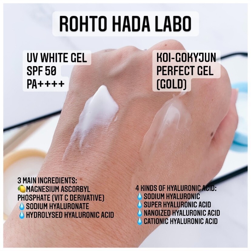 Hada Labo Gokujyun UV White Gel 90g 3.17oz SPF50+ PA++++ *USA Ship Free