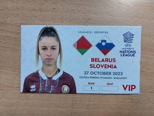 BELARUS v SLOVENIA 27 October 2023 Nations League Womens unused ticket