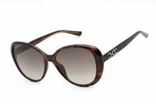 JIMMY CHOO AMIRA/G/S 0086 HA Sunglasses Havana Frame Brown Gradient Lenses 57 Mm
