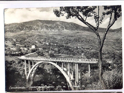 Caramanico. bridge over the Ofenta. Pescara. travelled 1950/1960
