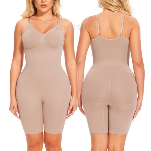 Tummy Control Bodysuit Sculpting Body Shaper Tank Top Shapewear Snatched Waist - Picture 22 of 35