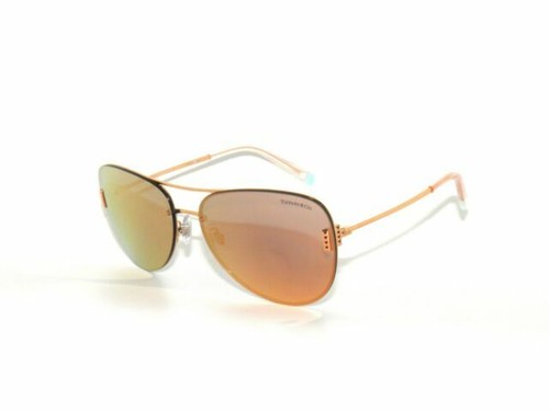 Tiffany & Co. TF3086 Aviator Sunglasses Silver Frame Gray  display picture 3