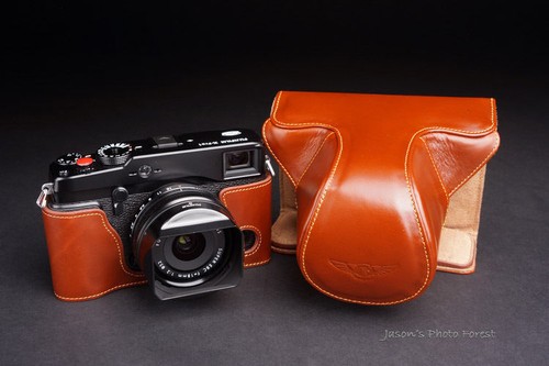 Estuche completo de cuero hecho a mano para cámara y otros 4 accesorios para FUJIFILM X-Pro1 - Imagen 3 de 10