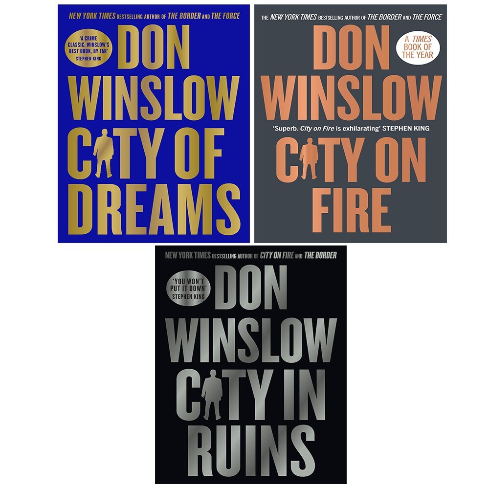 Don Winslow Collection 3 Books Set City on Fire, City of Dreams, City in Ruins