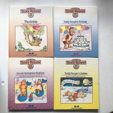 Vintage 1985 Set Of 4 Teddy Ruxpin Books By Ken Foresee Made In USA