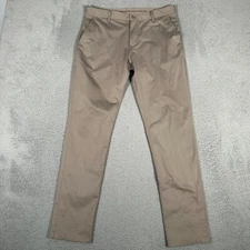 Rhone Pants Mens 34x32 Tan Brown Commuter Slim Fit Performance Chino Casual