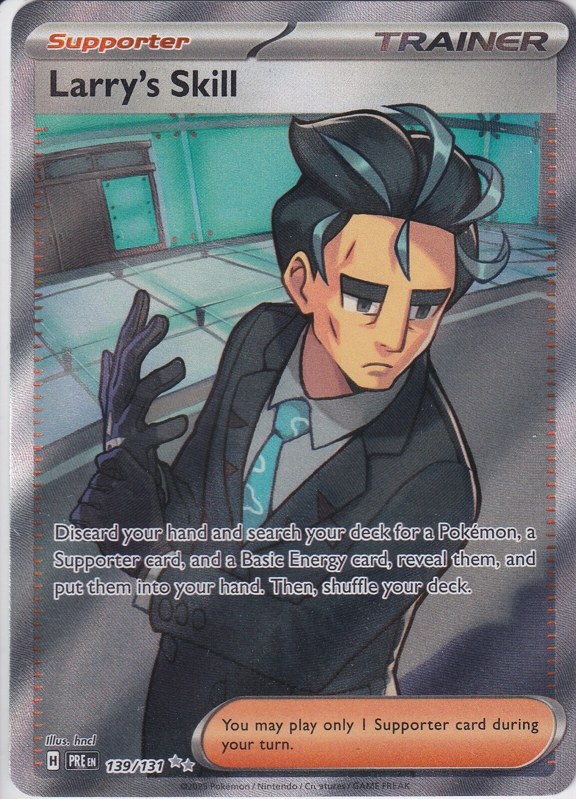 Larry’s Skill 139/131 SV: Prismatic Evolutions Full Art - NM/MINT