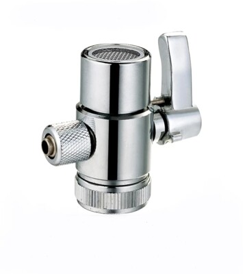 Faucet 1/4  3/8  1/2'' Adapter Diverter Valve Countertop Water Filter Fittings