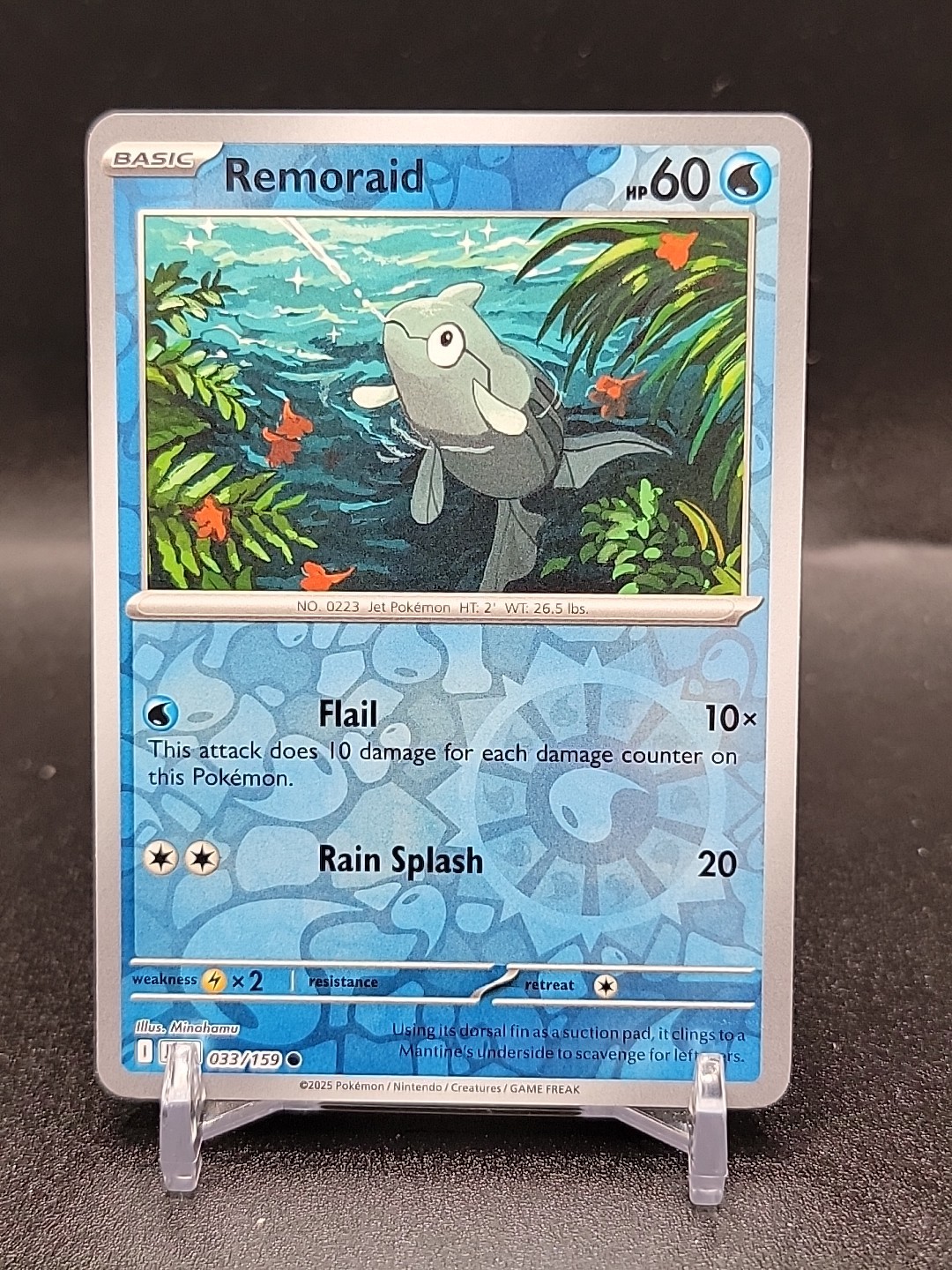 Pokemon REMORAID 033/159 Journey Together  Rev Holo - MINT
