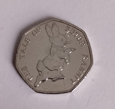Beatrix Potter The Tale of Peter Rabbit 50p Coin 2017 Fifty Pence Circulated. #8