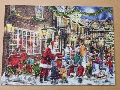 2 x 1000 Teile DE-LUXE WEIHNACHTSPUZZLE von FALKE genannt BRIEFE FÜR WEIHNACHTSMANN. 