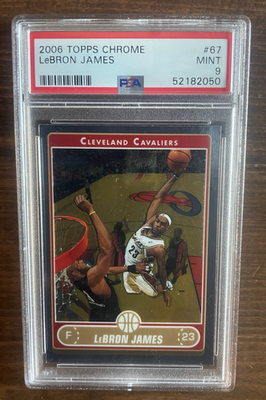 NBA カード Lebron James Topps Chrome PSA9 Lebron James 2006-07 Topps Chrome Base #67 PSA 9 Mint | eBay