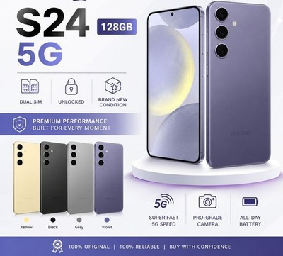 Samsung Galaxy S24 128GB 5G Dual-Sim entsperrt makelloser Zustand -