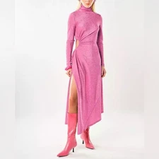 Mirae Paris Raja dress in pink Size FR 36/4 NWT