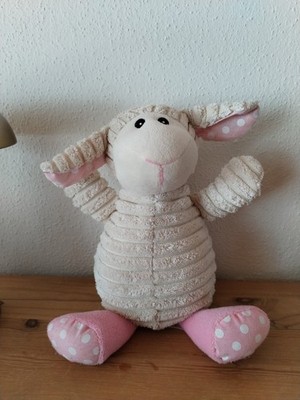 Warmies Pure Wärmekuscheltier Schaf Pünktchen beige/rosa  Wärmekissen Gebraucht 