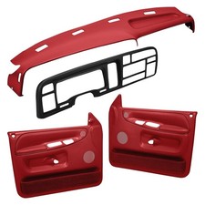 For Dodge Ram 3500 94-97 Coverlay Red Interior Combo Kit Full Power Windows