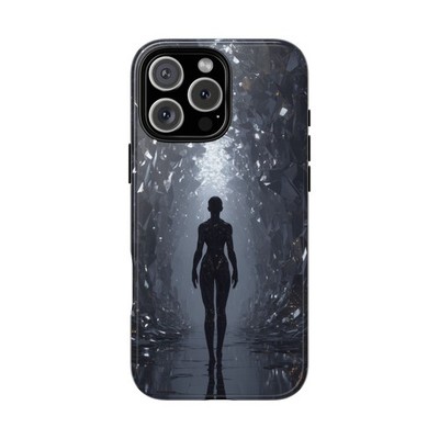 Phone Ink - Case for iPhone/Galaxy/Pixel - Prismatic Crystal Realm Figure