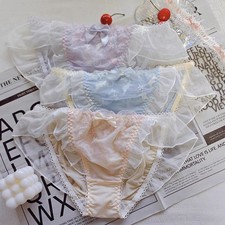Japanese Sweet Panty Girls Mesh Bow Cute Panties Briefs Kawaii School Underpants