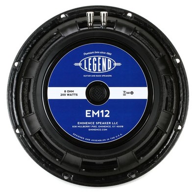 Eminence Legend EM12 12'' 200-watt 8-ohm Replacement Speaker