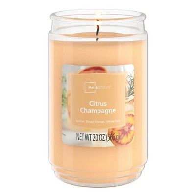 Mainstays 20oz Scented Candle [ Citrus Champagne ]