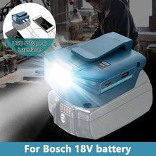 Battery Charger Adapter Power Source Converter with USB For Bosch 18V-24V Li-Ion