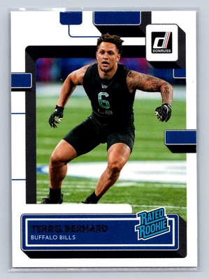 2022 Donruss  #397 Terrel Bernard Rated Rookie Rc Rookie Buffalo Bills B59