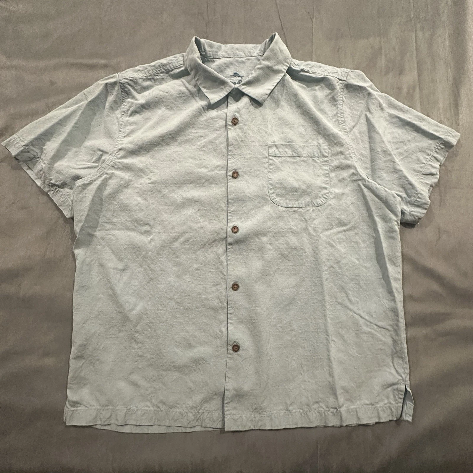 Tommy Bahama Shirt Mens XL This Is How I Roll Embroidery Button Short Sleeve