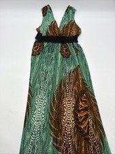 Shein Dress Women XL Multicolor Aop V-Neck Open .#41224