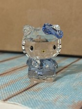 Swarovski Hello Kitty Blue Bow Crystal Figuri...